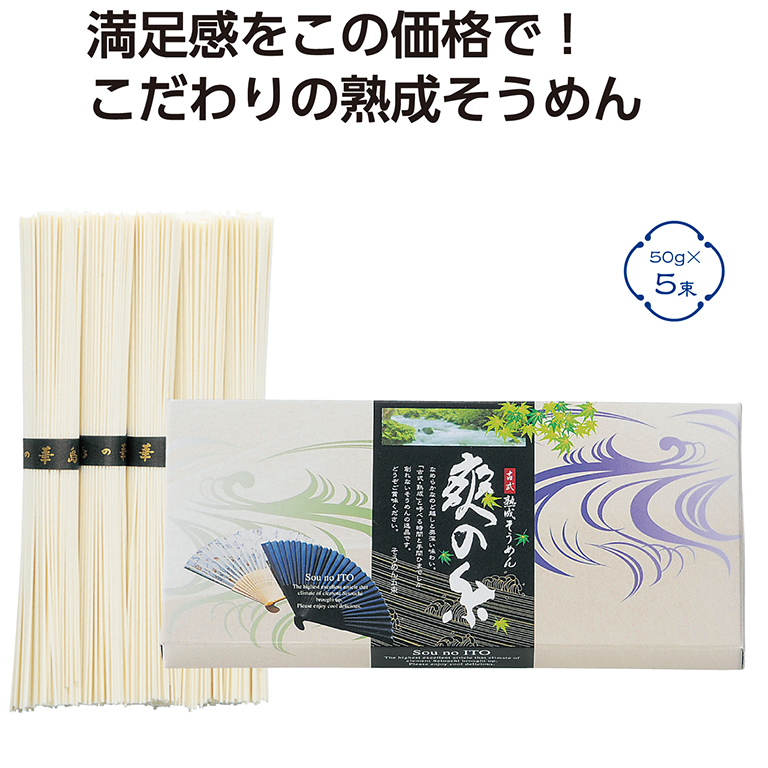 古式熟成そうめん　爽の糸５束