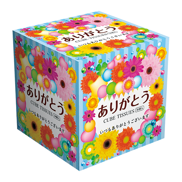 ありがとうキューブBOXティッシュ50W1個