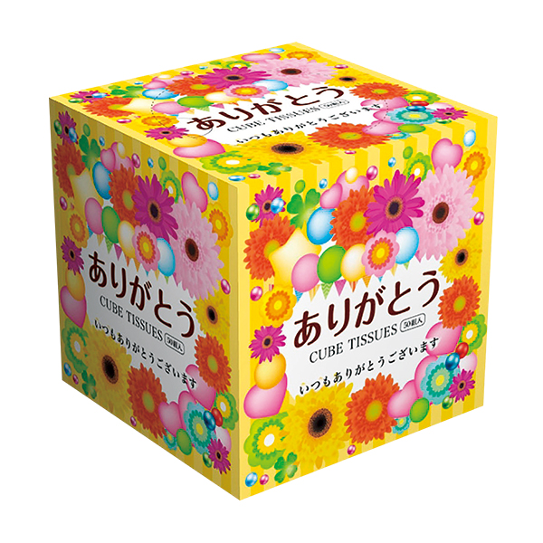 ありがとうキューブBOXティッシュ50W1個