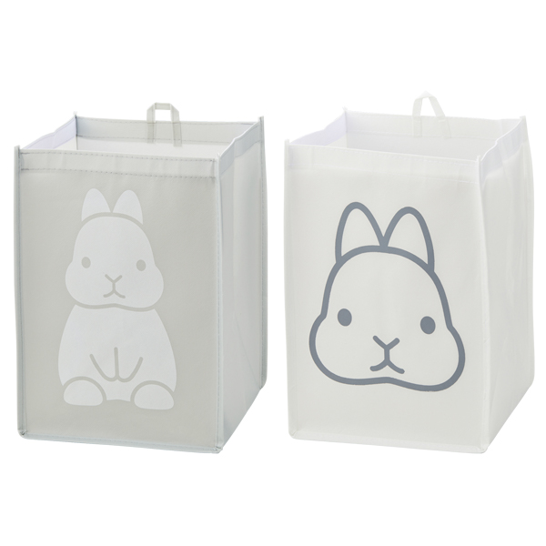 ウサギ　折りたたみランドリーＢＯＸ