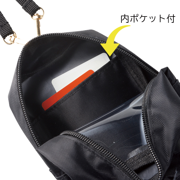 吊り下げられる 窓付ボックスポーチ