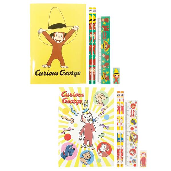 おさるのジョージBIGメモ文具5点セット