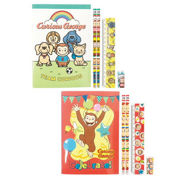 おさるのジョージBIGメモ文具5点セット