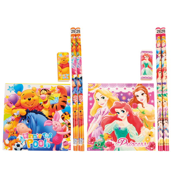 キャラクターカラフル文具4点セット