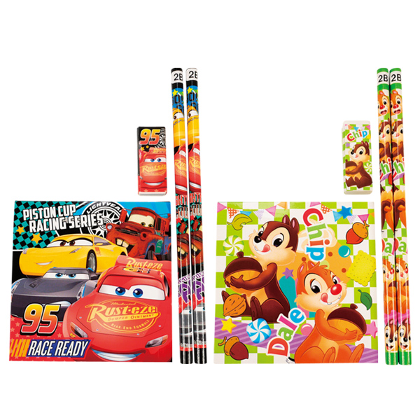 キャラクターカラフル文具4点セット