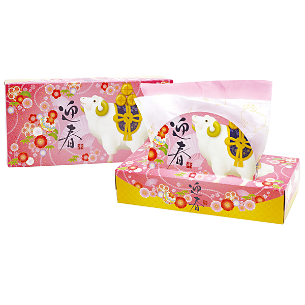 干支BOXティッシュ120W未