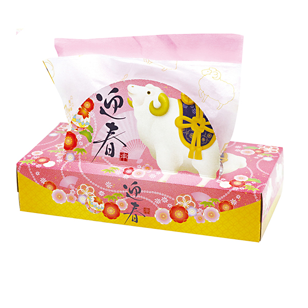 干支BOXティッシュ120W未
