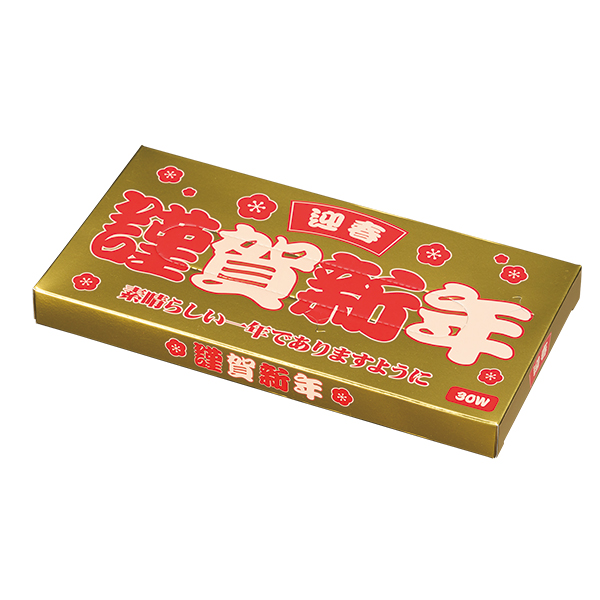 謹賀新年ゴールドBOXティッシュ30W